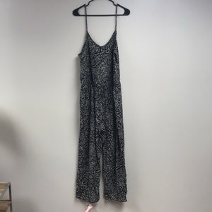 Navy letters jumpsuit